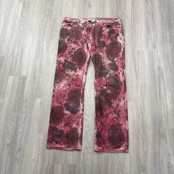 Robin's Jean Pink and Brown Straight Men's Jeans - Picture 1 of 16